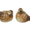 Beeld Vogel bruin H7cm 2 assorti | Countryfield