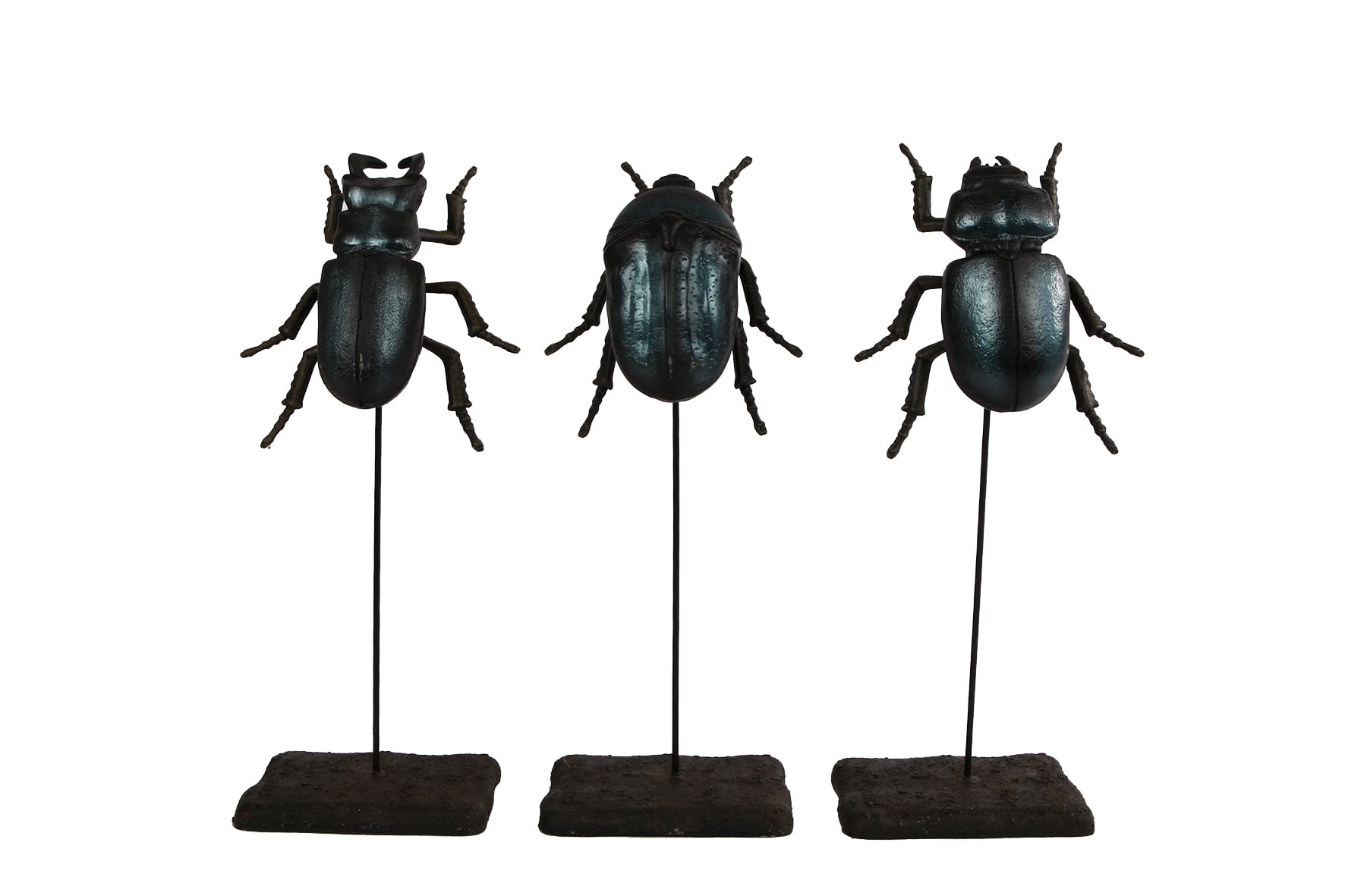 Beetles on base zwart 3 ass polystone 9
