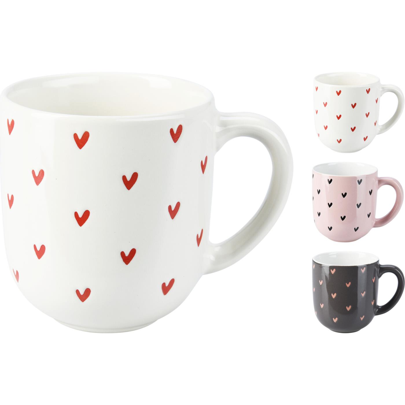 Beker aardewerk hartjes 300ml | Home & Styling