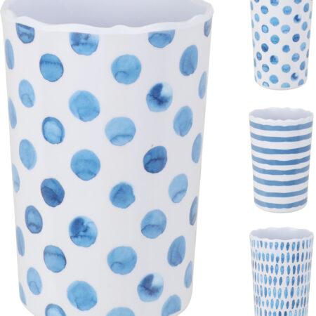 Beker melamine 340ml Ø8xh11cm 3 assorti | Excellent Houseware