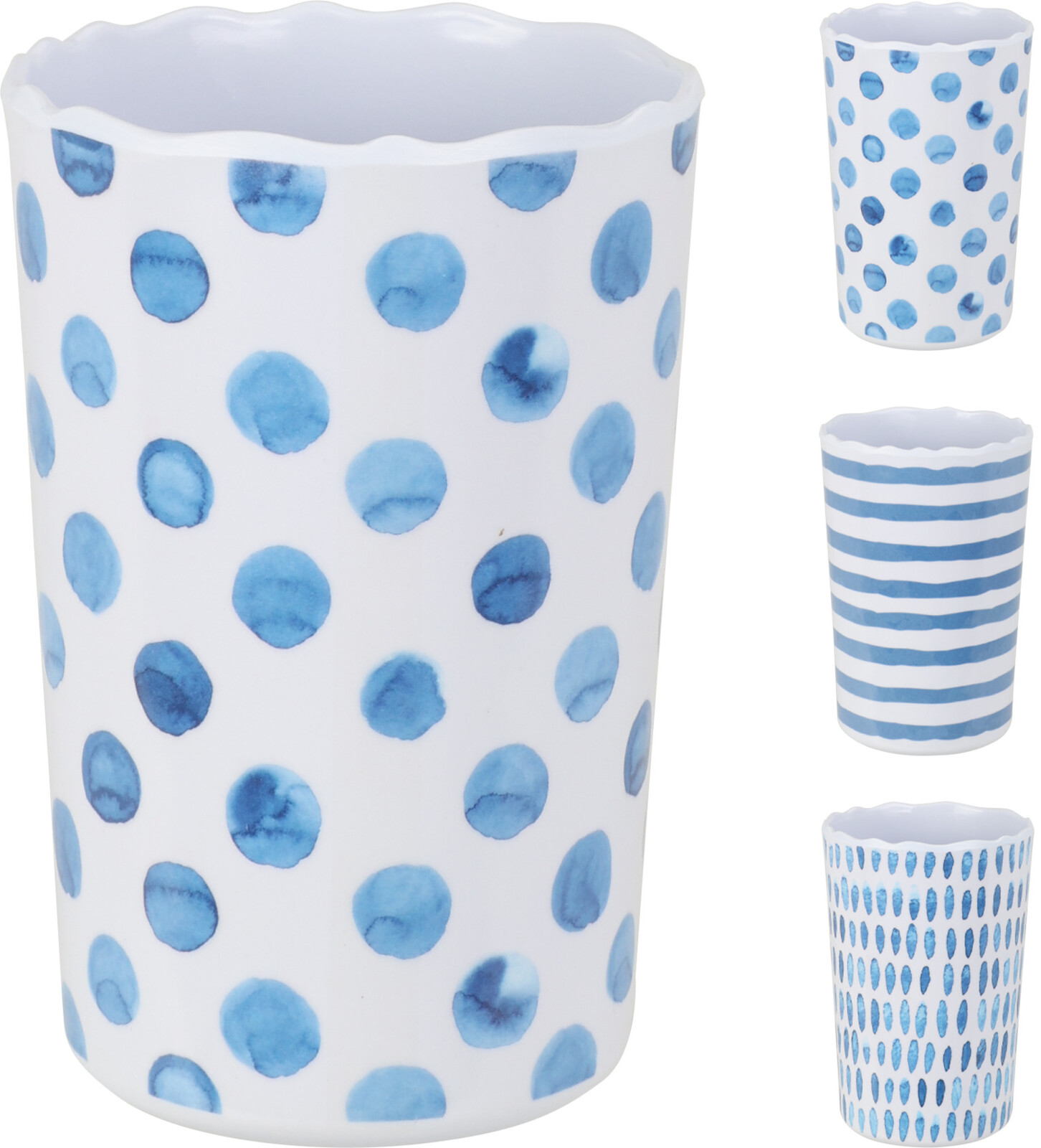 Beker melamine 340ml Ø8xh11cm 3 assorti | Excellent Houseware