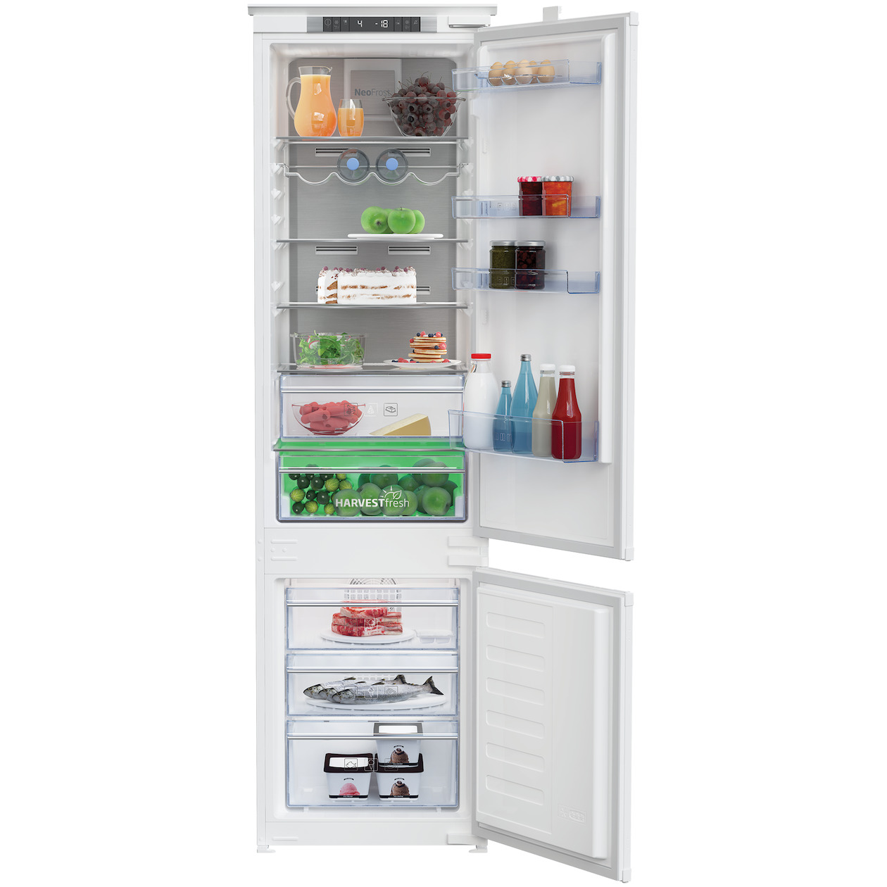 Beko BCNA306E4SN Selective Line Inbouw koel-vriescombinatie | Beko