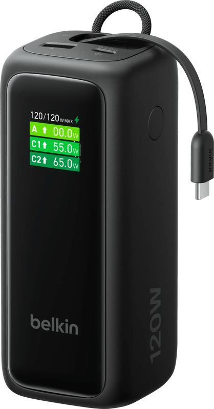 Belkin Powerbank 22.000 mAh met Snelladen 120 Watt Zwart