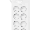 Belkin Stekkerdoos 8-voudig 2 meter met usb A/C 18W Wit