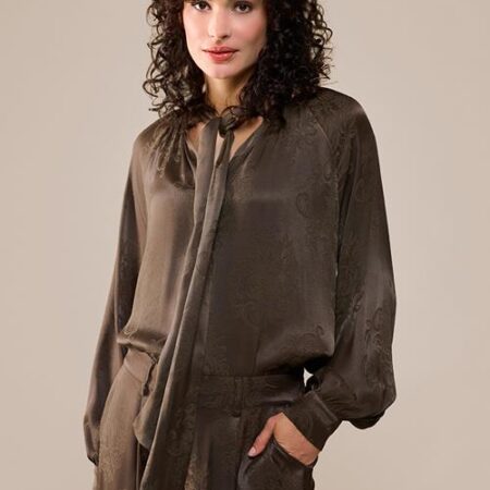 Bension Blouse Donkerbruin