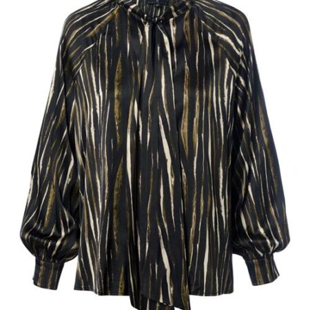 Bension Print Blouse Zwart / Multi