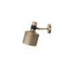 Riddle Single Wandlamp - Messing - Zwart