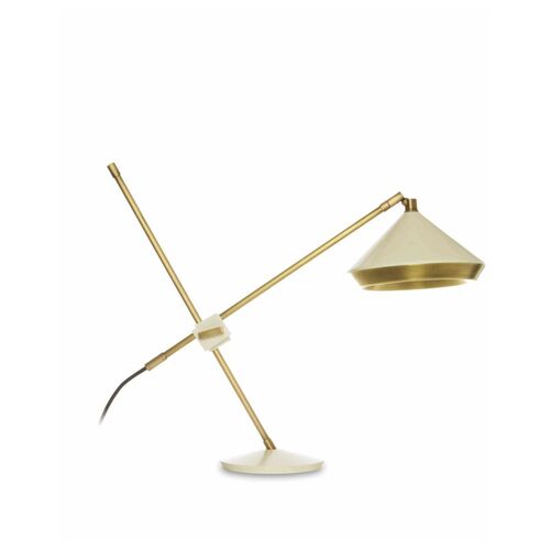 Shear Tafellamp - Messing - Wit