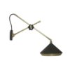 Shear Wandlamp - Messing - Zwart