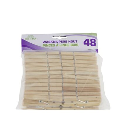 Betra Wasknijpers hout set à 48 | Luva
