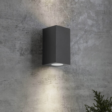 Big Levi Up en Down Muurlamp Zwart