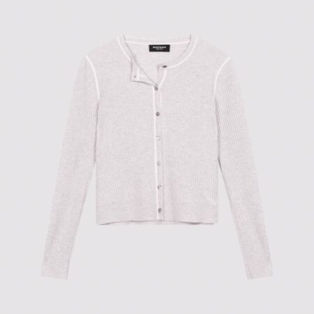 Biologisch kasjmier ribgebreid vest