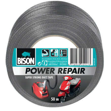 Bison Power duct tape grijs 50mx4.8cm | Bison