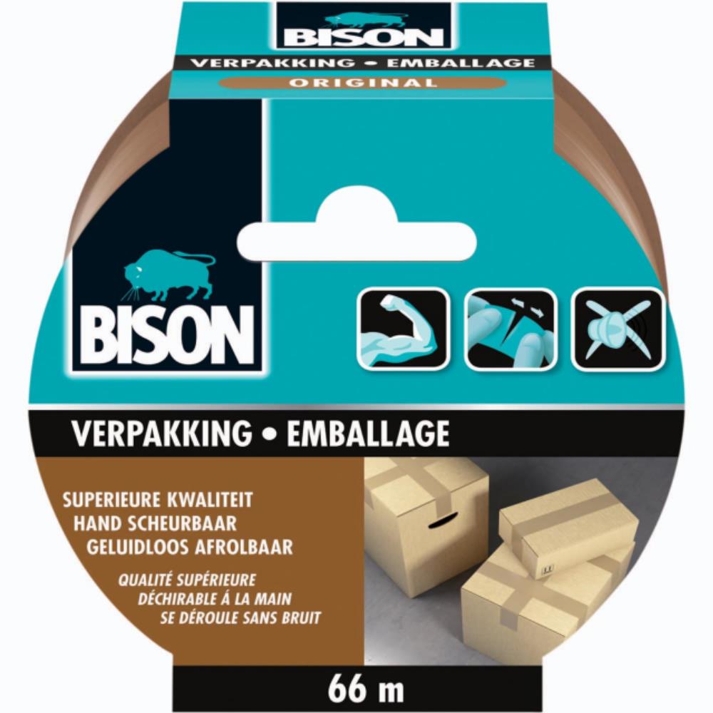 Bison Verpakkingstape Original 66m | Bison