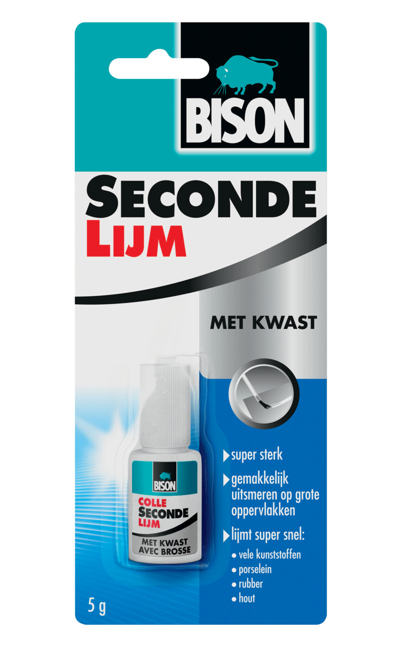 Bison secondelijm met kwast 5 gr | Bison