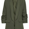 Blazer Gesmokte Mouw Groen