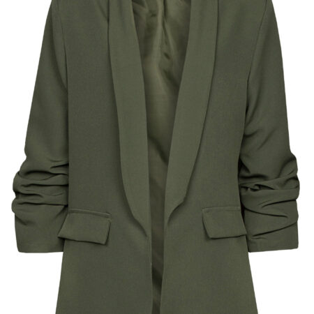 Blazer Gesmokte Mouw Groen