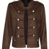 Blazer Sierknopen Donkerbruin