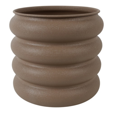 Bloempot Rings L bruin
