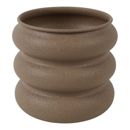 Bloempot Rings S bruin