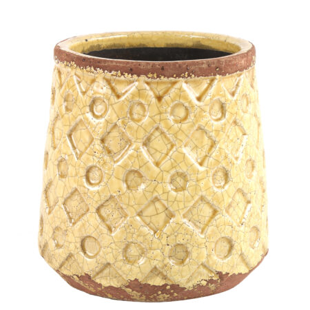 Bloempot Rosana M geel