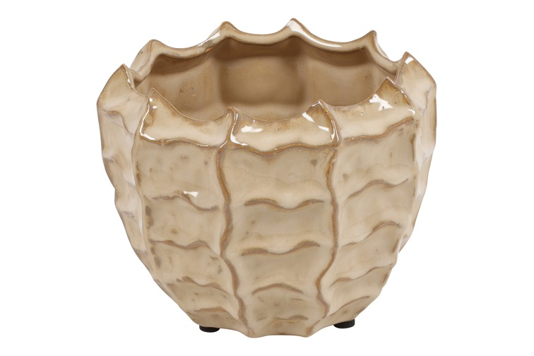 Bloempot rond Eloise M creme