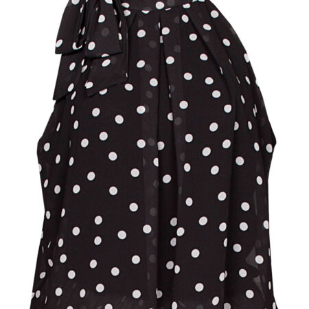 Blousetop Stippen Zwart