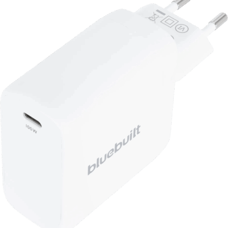 BlueBuilt 100W GaN Usb C Oplader Wit