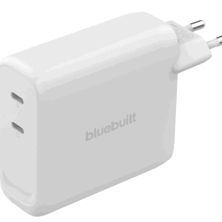BlueBuilt 140W GaN Oplader met 2 Usb C Poorten Wit