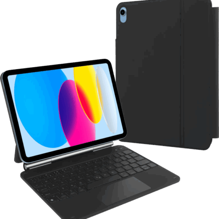 BlueBuilt Apple iPad (2025/2022) 11 inch Toetsenbord Hoes QWERTY Zwart