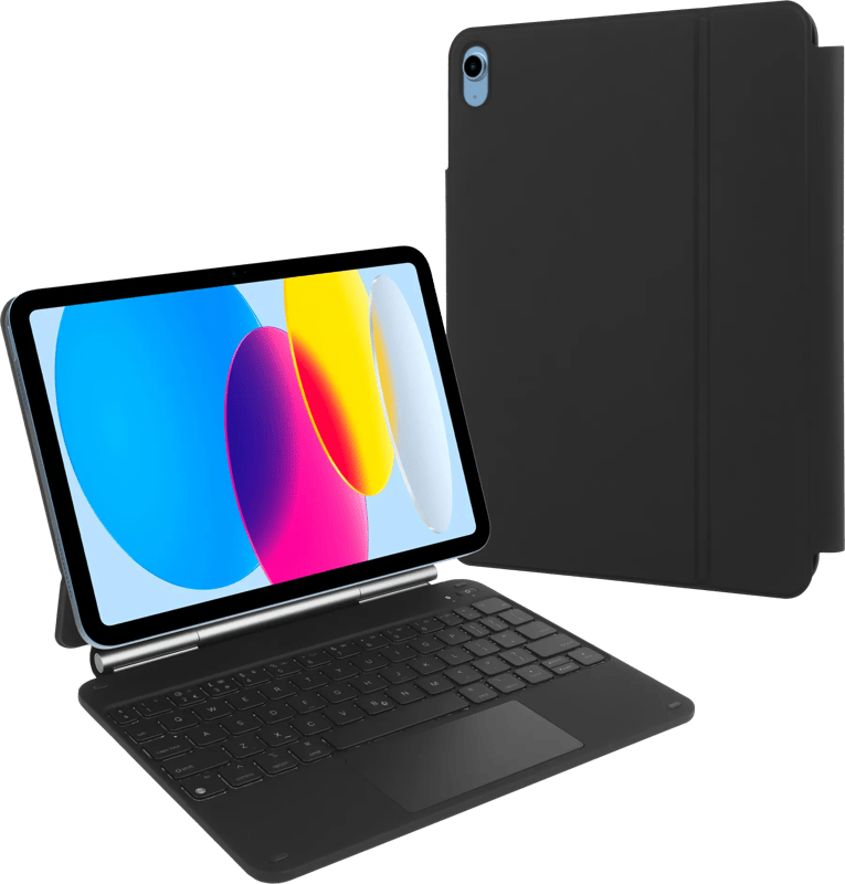 BlueBuilt Apple iPad (2025/2022) 11 inch Toetsenbord Hoes QWERTY Zwart