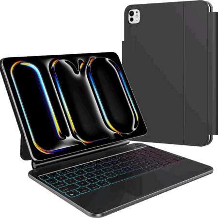 BlueBuilt Apple iPad Pro (2025/2024) 11 inch Toetsenbord Hoes QWERTY Zwart