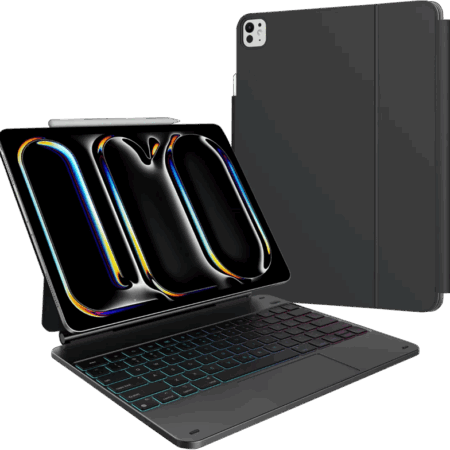 BlueBuilt Apple iPad Pro (2025/2024) 13 inch Toetsenbord Hoes QWERTY Zwart