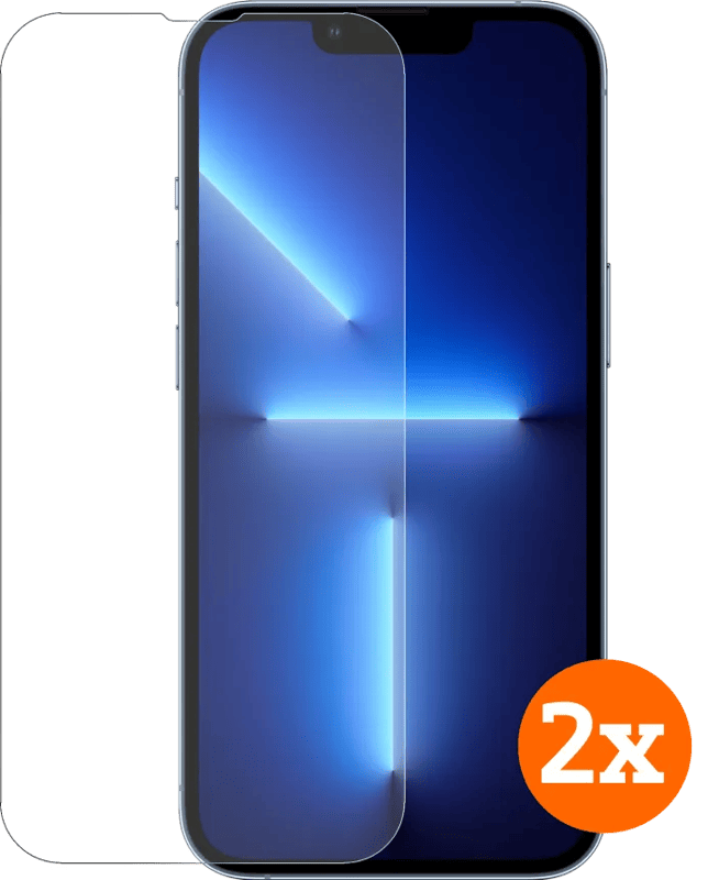 BlueBuilt Apple iPhone 14 / 13 / 13 Pro Screenprotector Glas Duo Pack