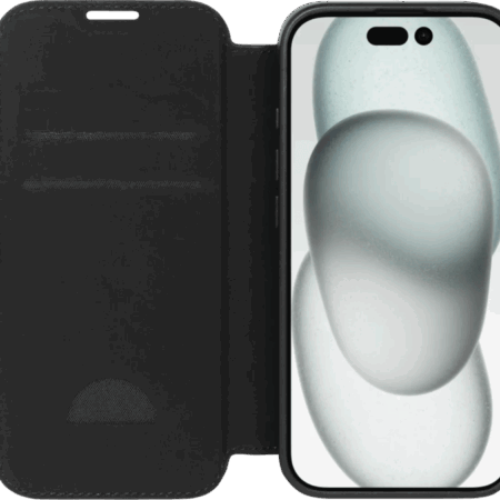 BlueBuilt Apple iPhone 16 Book Case Leer Zwart