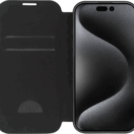 BlueBuilt Apple iPhone 16 Pro Book Case Leer Zwart