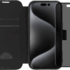BlueBuilt Apple iPhone 16 Pro Book Case Leer Zwart + Privacy Filter Screenprotector Glas
