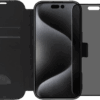 BlueBuilt Apple iPhone 16 Pro Book Case Leer Zwart + Privacy Screenprotector Glas Duo Pack