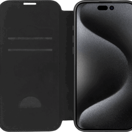 BlueBuilt Apple iPhone 16 Pro Max Book Case Leer Zwart