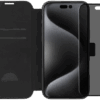 BlueBuilt Apple iPhone 16 Pro Max Book Case Leer Zwart + Privacy Screenprotector Glas