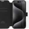 BlueBuilt Apple iPhone 16 Pro Max Book Case Leer Zwart + Screenprotector Glas