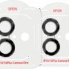 BlueBuilt Apple iPhone 16/16 Plus Camera Lens Protector Aluminium Duo Pack