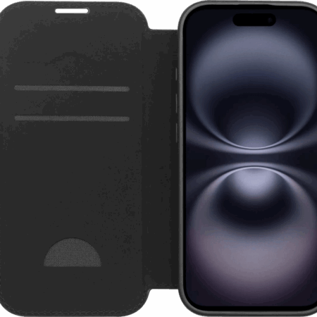 BlueBuilt Apple iPhone 17 Book Case Leer Zwart
