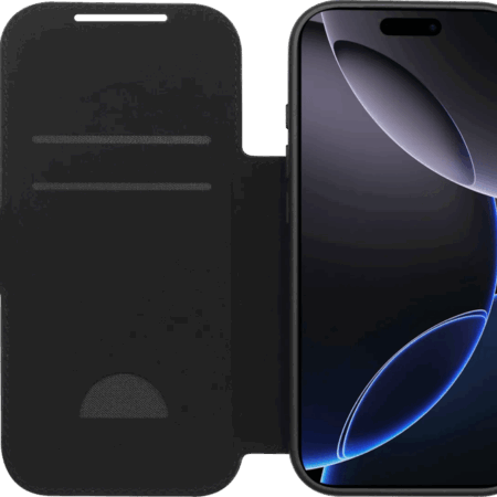 BlueBuilt Apple iPhone 17 Pro Book Case Leer Zwart