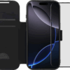 BlueBuilt Apple iPhone 17 Pro Book Case Leer Zwart + Screenprotector Glas Duo Pack