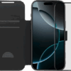 BlueBuilt Apple iPhone 17 Pro Max Book Case Leer Zwart + BlueBuilt iPhone 17 Pro Max Screenprotector Glas