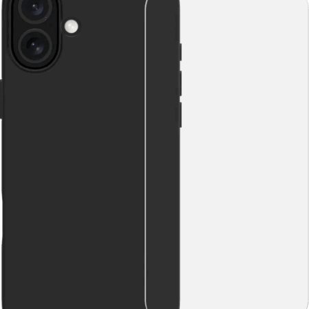 BlueBuilt Back Cover Apple iPhone 16 Plus Zwart + Screenprotector Glas