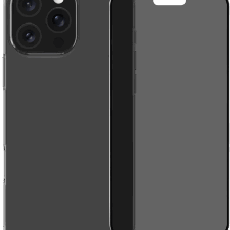 BlueBuilt Back Cover iPhone 16 Pro Max Transparant + Privacy Filter Screenprotector Glas