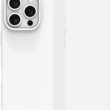 BlueBuilt Back Cover iPhone 16 Pro Wit + Screenprotector Glas