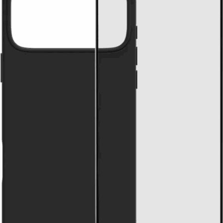 BlueBuilt Back Cover iPhone 17 Pro Max Zwart + BlueBuilt iPhone 17 Pro Max Screenprotector Glas